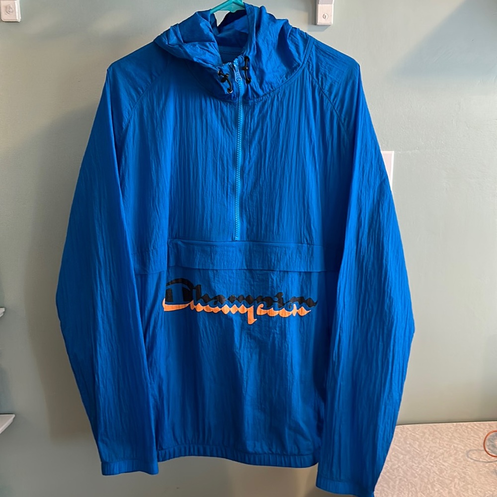 Champion Life Men’s Anorak Windbreaker Jacket, Running Waves, XL